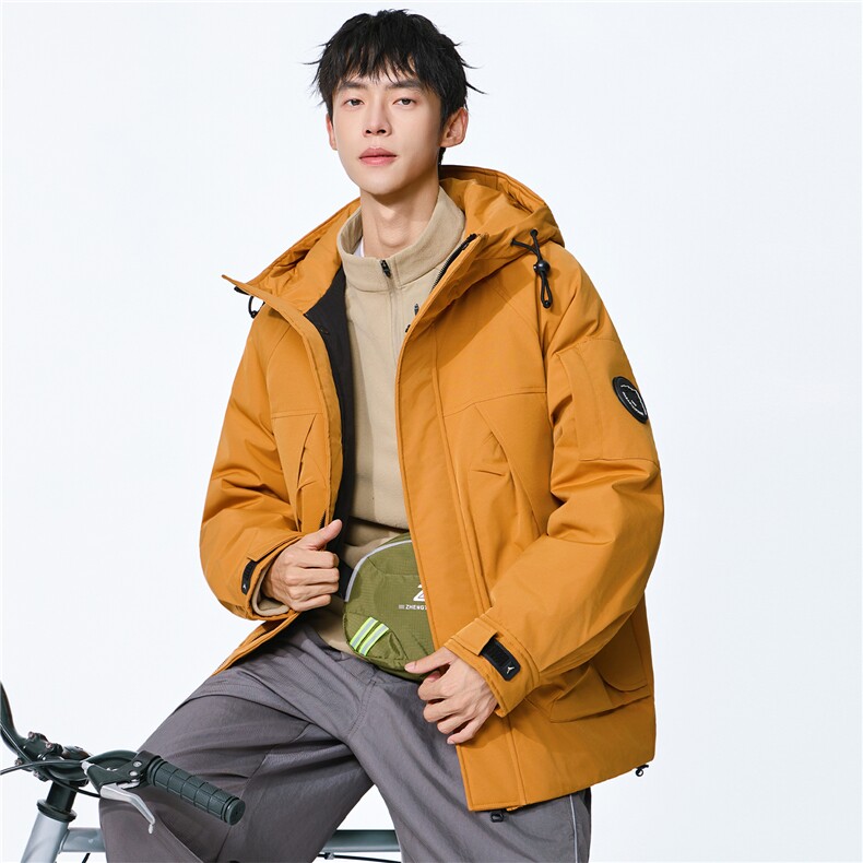 2025新款连帽秋冬工装棉服夹克外套男保暖休闲宽松上衣外套,男装棉衣,电商D215