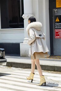 冬装现货 一手长短款派克 不可脱卸 细腻光洁 手感舒适，其它，千浪依族