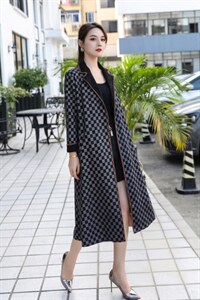 鹿皮绒压花外套,其它,兰蔻儿