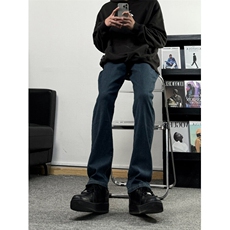 cleanfit弹力纯色修身直筒牛仔裤修身窄版直筒裤显瘦加绒65，男装牛仔裤，星座310A-4
