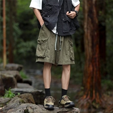 日系工装短裤男士夏季直筒运动休闲五分裤子KX30，男装牛仔裤，星座1116A-1（原606A）