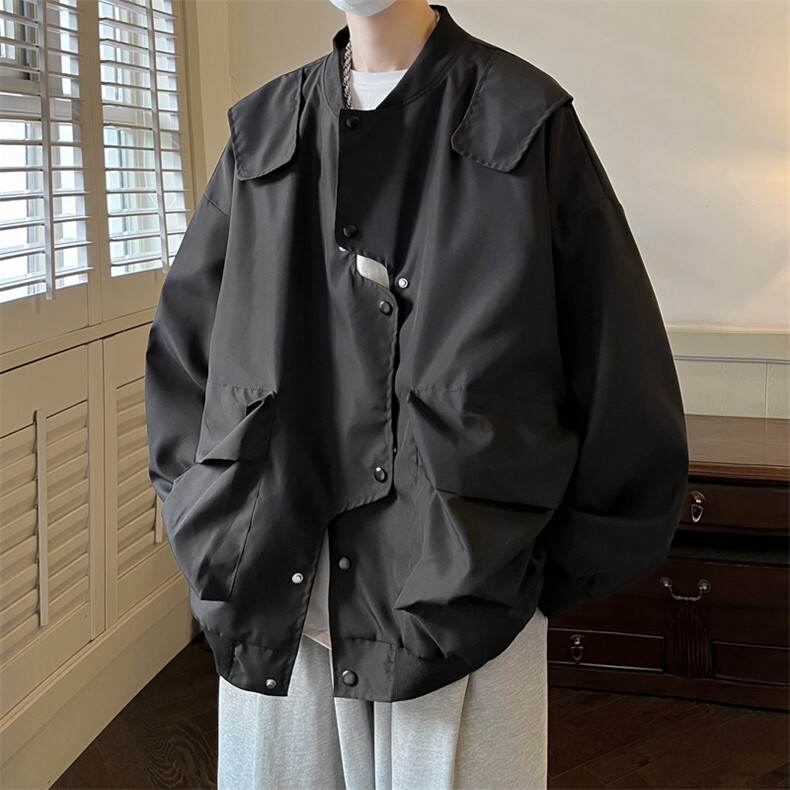 错位门禁飞行员夹克男外套男棒球衣服XH26-P70,男装夹克,电商B367