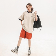 潮牌休闲运动装男女2025年新款夏装休闲运动短袖BFA004-P42，男装T恤，星座208-5