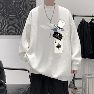 8XL半高领毛衣男大码胖子针织衫毛线衣 M18373-P45 加绒款-P65图片