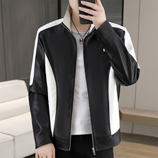 K591-P95秋冬潮流新款翻领PU皮衣男高品质防风百搭夹克外套，男装皮衣，星座507A（原星座306B-2）