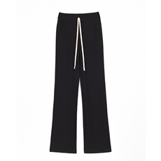 窄版针织宽松微喇女裤秋冬加绒直筒裤喇叭垂感微喇糯米裤子，女装休闲裤，云美莎专业女裤-全店现货