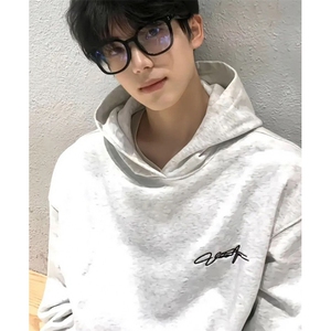 帽运动衫在秋冬男士时髦的男穿美覆古清洁重夹克 WX222图片