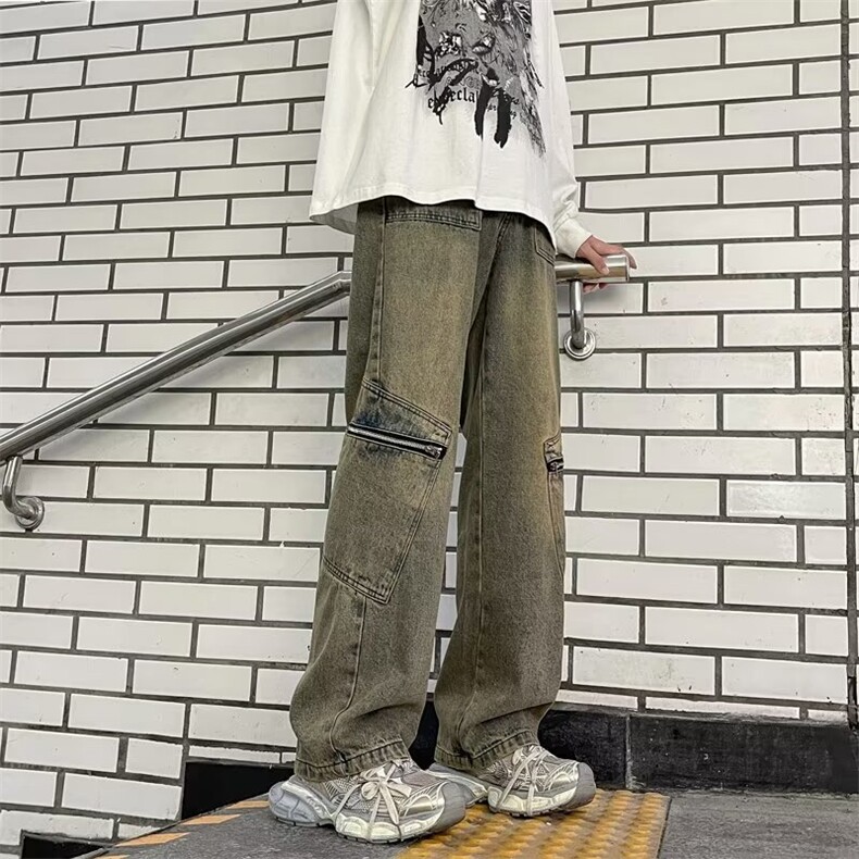 美式牛仔裤男款秋季长裤潮NK865P48,男装牛仔裤,星座1116-2