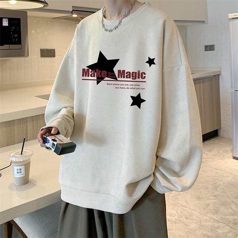 麂皮绒卫衣男大码重磅长袖t恤男JW81379-P35,男装卫衣,电商A040