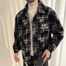 高品质新款秋冬男士夹克原创大码男装雪尼尔提花外套加棉，男装夹克，星座1206（原A206）