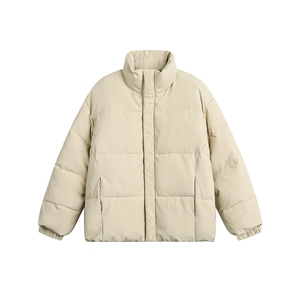2025冬款纯色立领棉服--5215图片