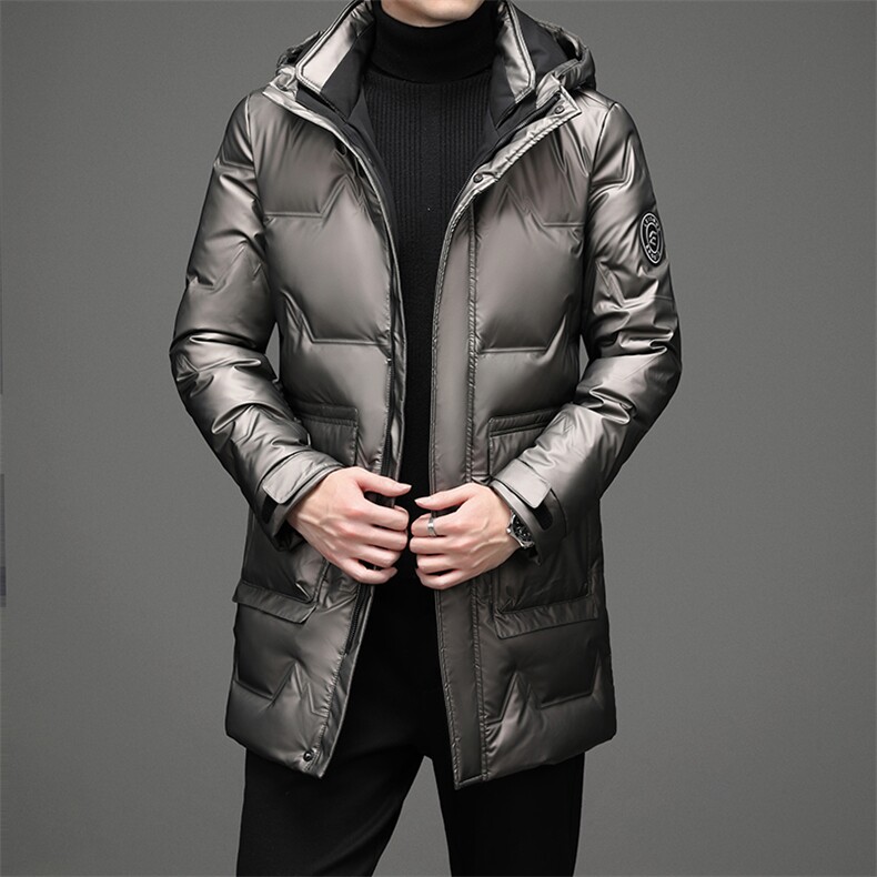 CSYR20706钱塘2020-2商务休闲长款定冬季厚款简约羽绒服P205，男装羽绒服，钱塘207-2