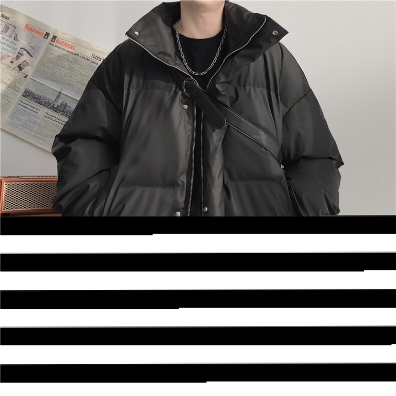 得物品质冬季纯色宽松面包服情侣保暖立领男女款棉衣外套特P80,男装棉衣,星座215-2（原311A-2）