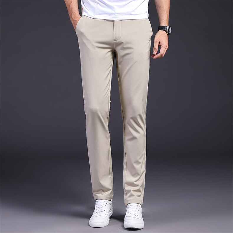 春夏季新款西裤男士商务休闲裤子直筒长裤子纯色百搭男士西装裤子，男装西裤，电商B212（原钱塘6029）