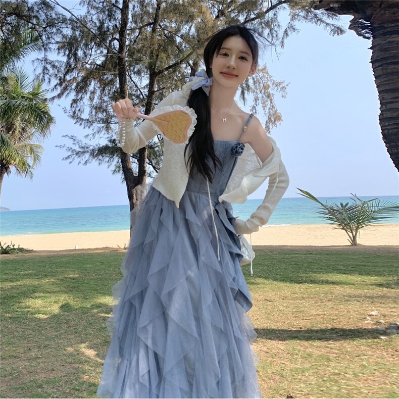 现货-2025年夏季新款两件套连衣裙P175K238,女装套装/套裙,浪娴服饰