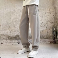 高品质阔腿裤立体刺绣男女直筒百搭运动休闲卫裤弯刀裤SK112P37，男装休闲裤，星座1112-1