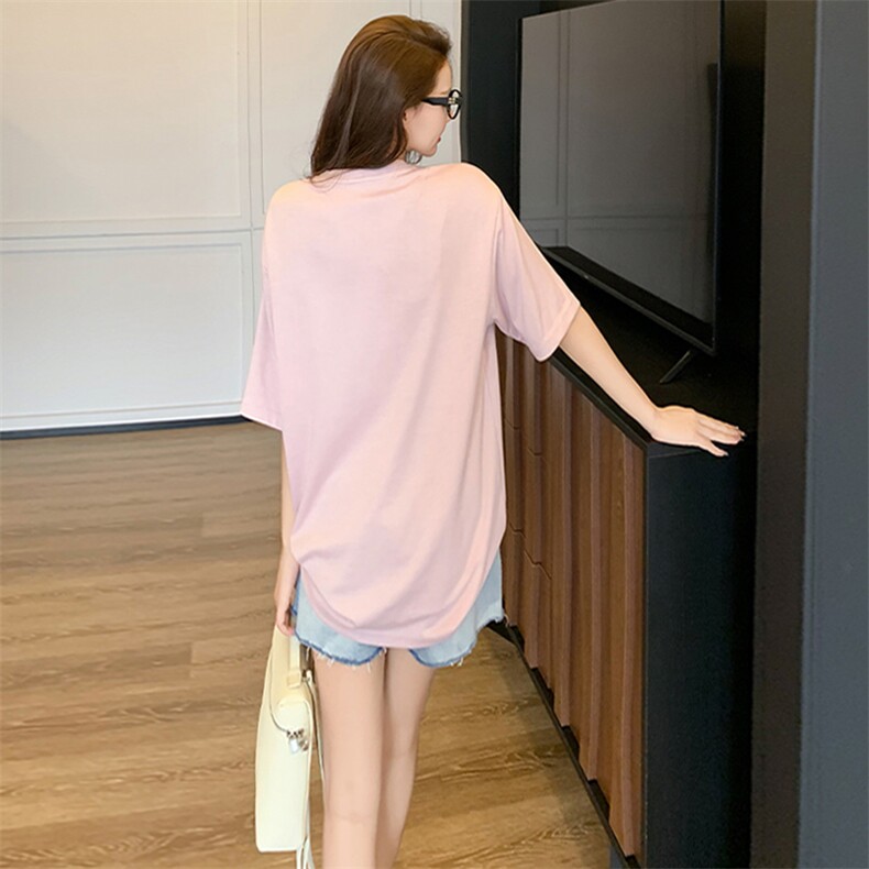 韩版休闲时尚套装女夏个性简约圆领印花刺绣上衣牛仔短裤两件套潮,女装套装/套裙,江南