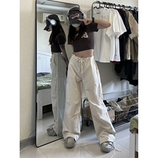 B221美式ins街头hiphop宽松工装休闲裤子LK23122-P65控88，男装休闲裤，电商B221