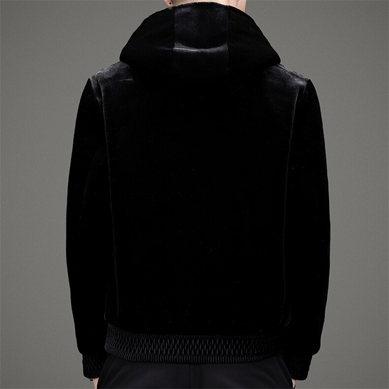 秋冬外套男士连帽潮流中年商务休闲金貂绒夹克男装MSNAGM195-P225,男装夹克,电商B212（原钱塘6029）