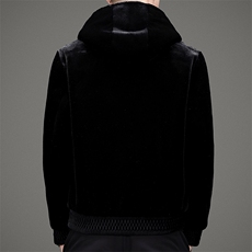 秋冬外套男士连帽潮流中年商务休闲金貂绒夹克男装MSNAGM195-P225，男装夹克，电商B212（原钱塘6029）