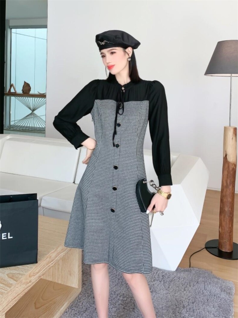 秋装新款连衣裙，女装连衣裙，艾伊贝雪