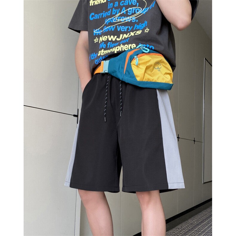 夏季新款户外速干拼接撞色宽松休闲五分裤B315-K25504-特p25控48,男装休闲裤,电商B315