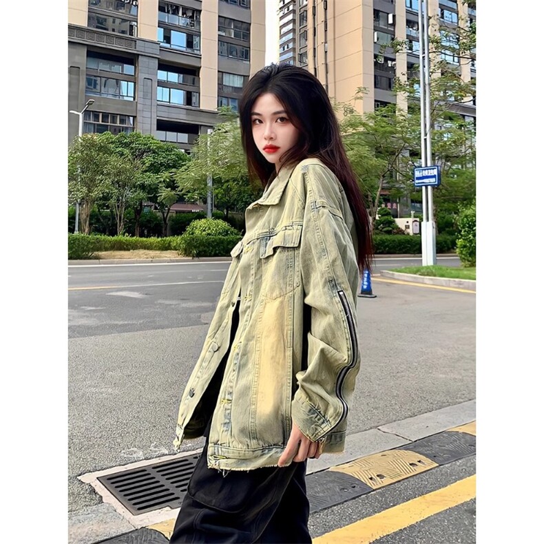 JK8887-P57 美式高街vibe牛仔外套图片