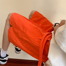 DK200P34港风纳米皱运动休闲裤美式高街五分裤宽松直通短裤，男装休闲裤，星座1204-3