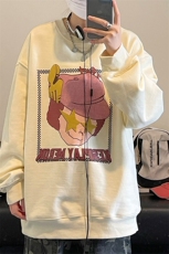 QY5207-TP40控价58秋季新款卡通发泡圆领卫衣青少年百搭上衣男，男装卫衣，电商A102-1