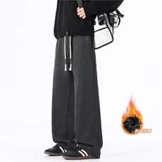 秋冬时尚新款直筒仿拼接纹休闲裤，A061-AX01793JR-特P45-无影墙，男装休闲裤，电商A061