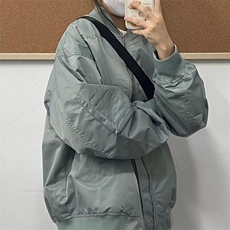 A129-P55秋冬休闲宽松棒球服上衣男日系潮牌刺绣飞行夹克美式，男装夹克，电商B323A