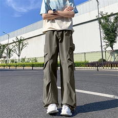 2024新款复古阔腿直筒休闲裤美式潮牌宽松工装裤男现货K8074-P37，男装工装外套，星座512-3