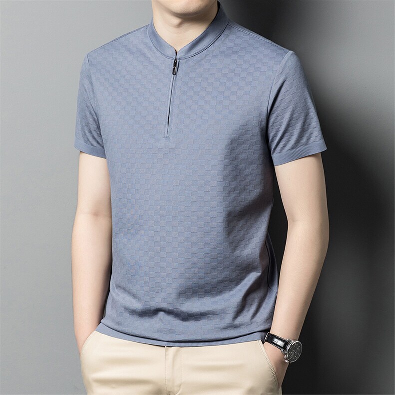 男士2023年夏季新款百搭T恤男短袖商务休闲体恤男,男装T恤,电商B360
