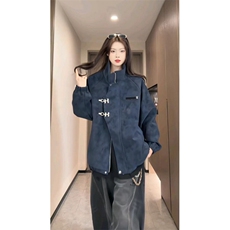 扎染藏青色加棉