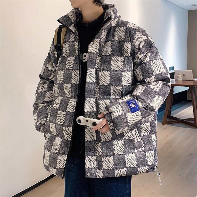 数据好款2023港风潮牌小众高级感立领棉衣男外套,男装棉衣,电商A409-1