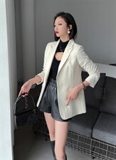 【现货】春装新款韩版显瘦纯色修身西装，女装西装，名怡