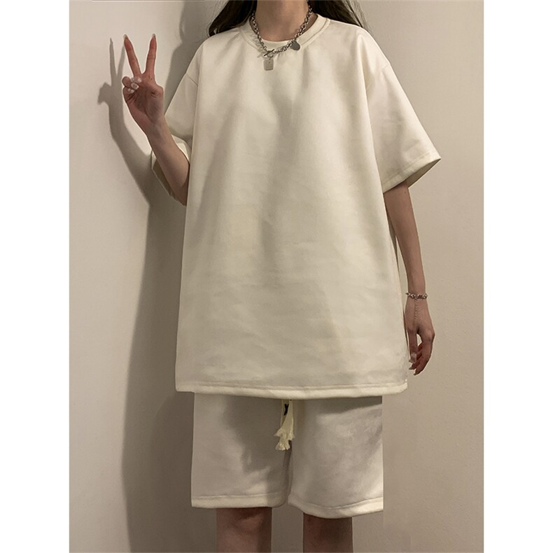 中性风麂皮绒短袖T恤男DT8766P23短裤男DK8767P32套装TZ8757P55,男装牛仔裤,星座227-7