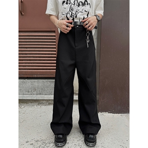 港风 cleanfit解构休闲裤西裤微喇长裤A014-DY25017-P60控88图片
