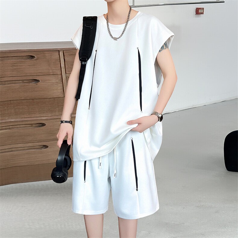 XZ210-1-2568-P50夏季短袖套装男,男装T恤,星座210-1