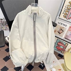 飞行员夹克男潮牌街头宽松百搭bf休闲情侣棒球服防水JK216 P65图片
