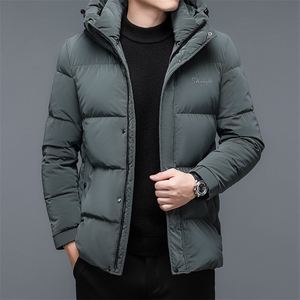 冬季棉衣男中年商务休闲羽绒棉服加厚保暖棉袄爸爸宽松冬装外套图片