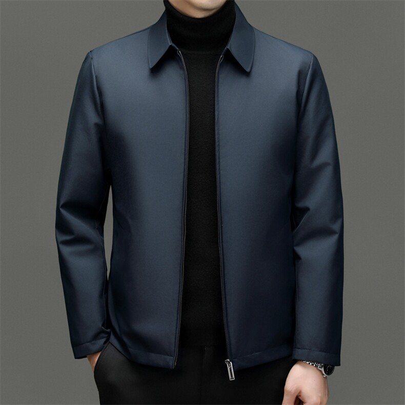 BN23603钱塘2020-2商务简约冬季厚款中年男士85鹅绒羽绒服P215,男装羽绒服,钱塘207-2