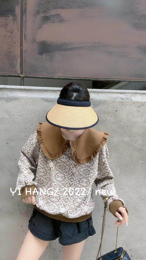 针织提花学院风卫衣，女装卫衣/绒衫，一杭