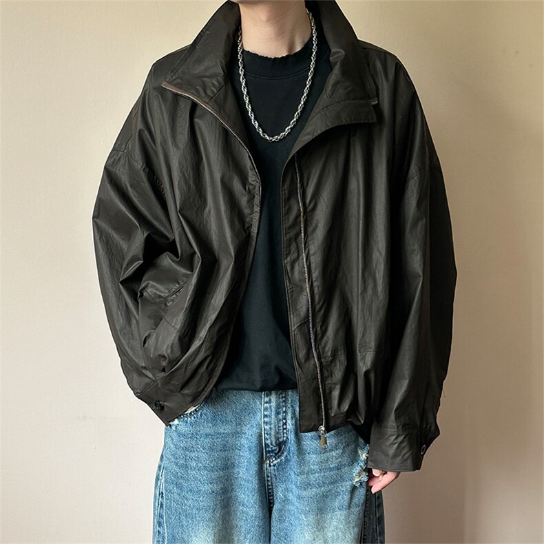 现货新款-复古高级感短款夹克外套秋冬潮牌上衣A351-AJ2589-P125图片