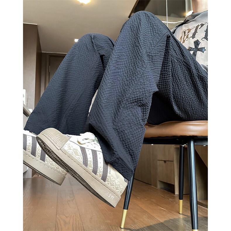 百搭休闲裤男宽松直筒休闲裤裤子百搭ins港风潮男裤K09544-P35,男装休闲裤,星座308B-2