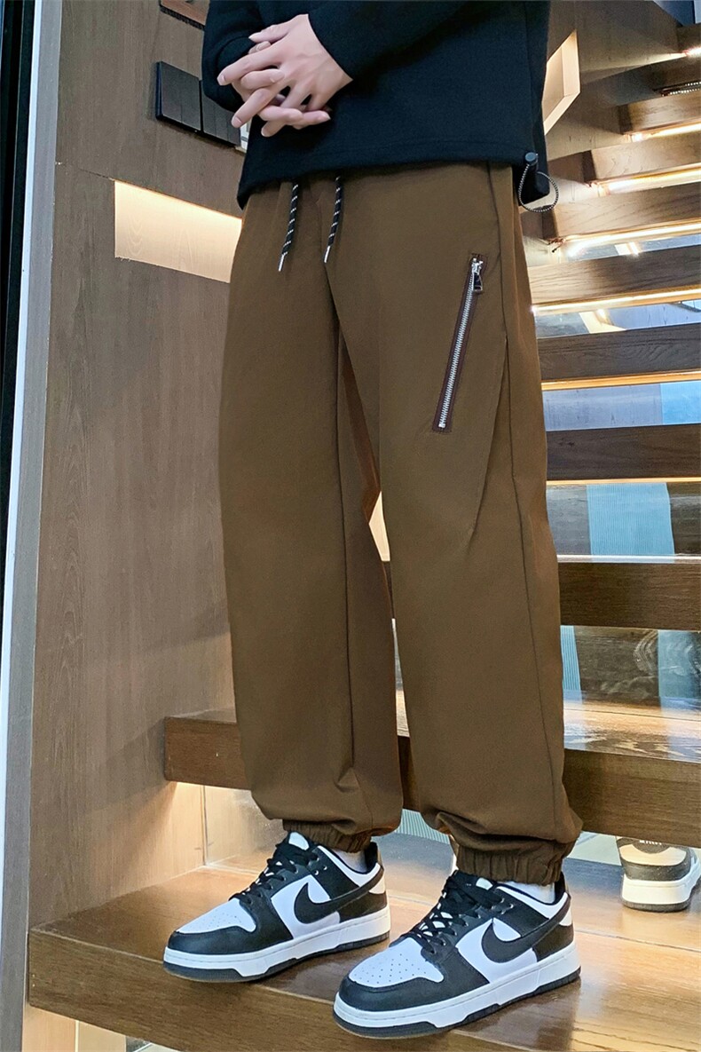 2025新款休闲工装阔腿裤男式百搭户外运动裤-K6601-P40,男装工装外套,星座1105-2