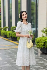 夏季连衣裙，泡泡,女装连衣裙,雪飞诗