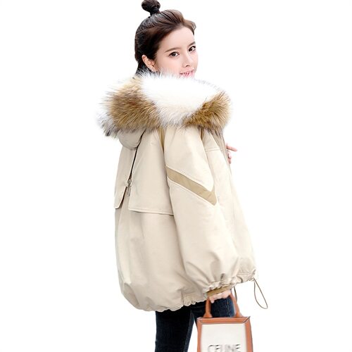 派克棉服2021年冬季新款女装时尚休闲撞色派克服派克服,女装棉衣/棉服,关键词