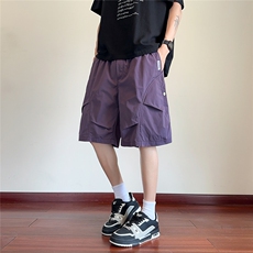 木地板A337-S166-P40控58夏季薄款速干宽松工装短裤，男装牛仔裤，电商A337