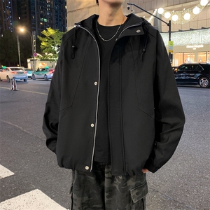 外套男春秋新款男士冲锋衣宽松休闲美式工装夹克JK02638-P73图片